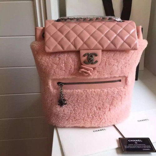 Chanel Classic Mountain Quilted Backpack pink